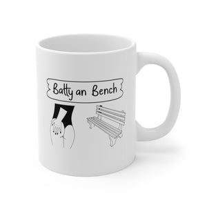 "Batty an Bench" Ceramic Mug 11oz