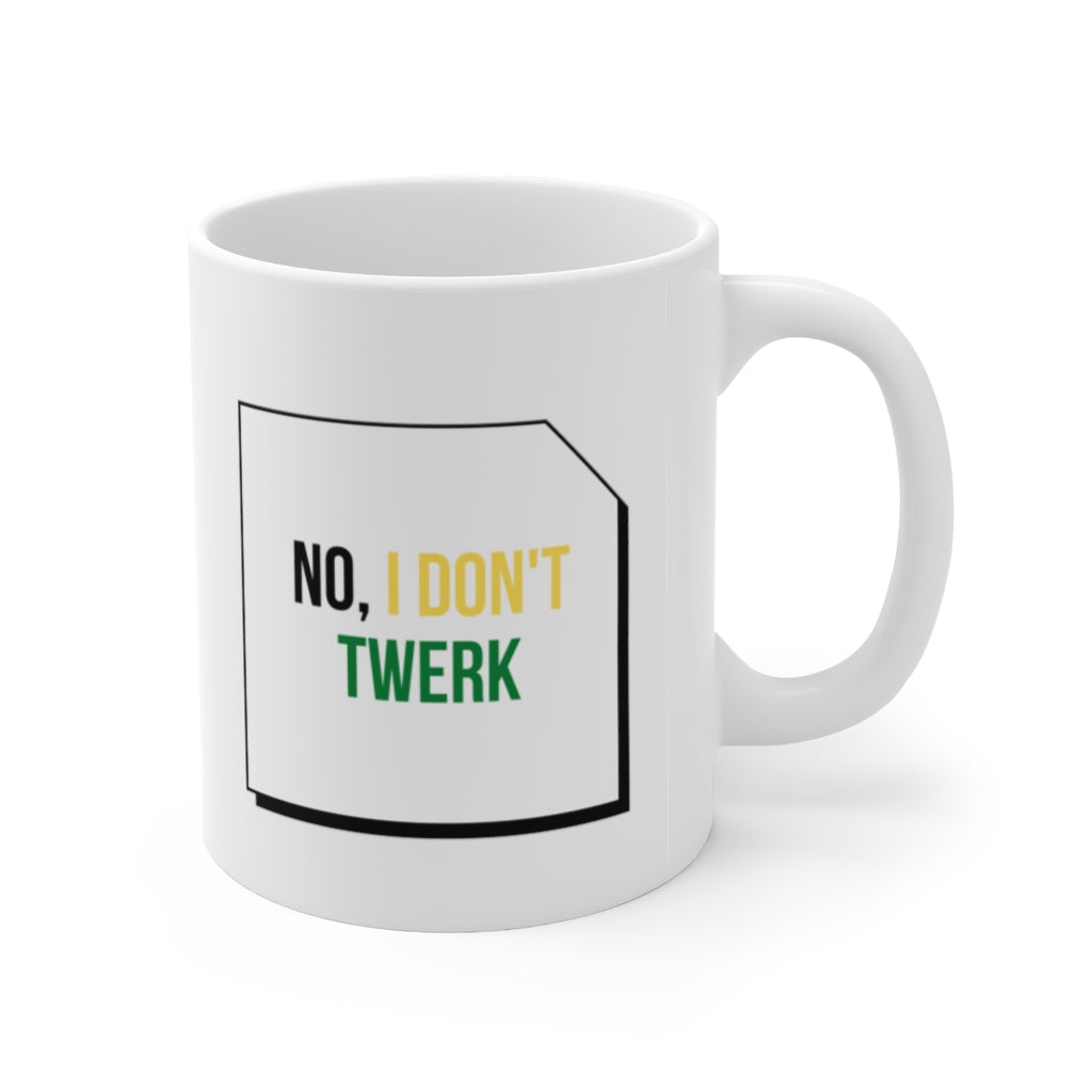 "Yes, I'm Jamaican - No, I Don't Twerk" (Double Sided) Ceramic Mug 11oz
